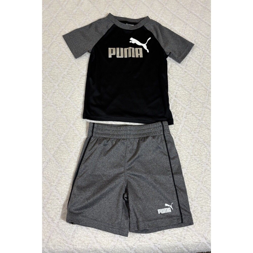 Puma Logo Shirt/Shorts Outfit Outerwear Size 24 Months 100 % Polyester